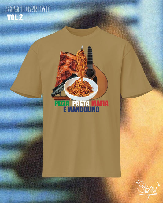 PIZZA PASTA MAFIA MANDOLINO TEE
