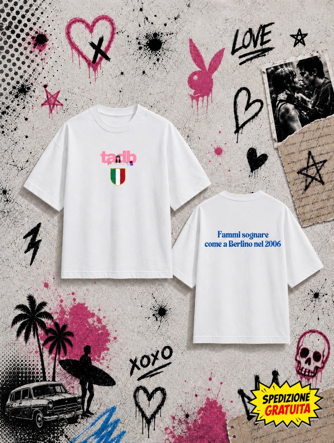 ITALY WORLD CHAMPIONS 20th ANNIVERSARY - T-SHIRT OVERSIZE FIT